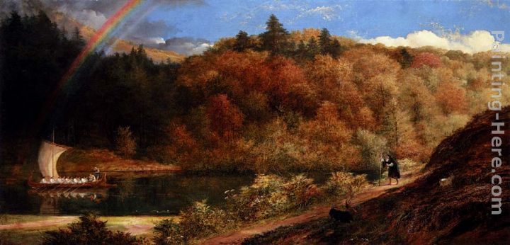 From Autumn To Winter 'Things of the past are spring and summer time' painting - Richard Redgrave From Autumn To Winter 'Things of the past are spring and summer time' art painting